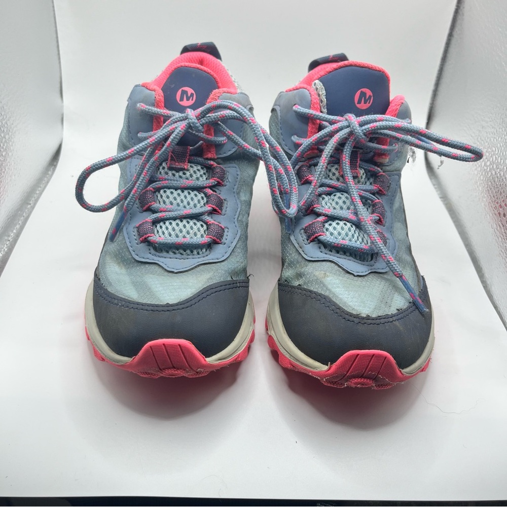 Merrell Kids Moab Speed Shoes in pink and gray size 1